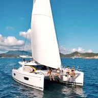 Catamaran yacht sailing marina - USVI