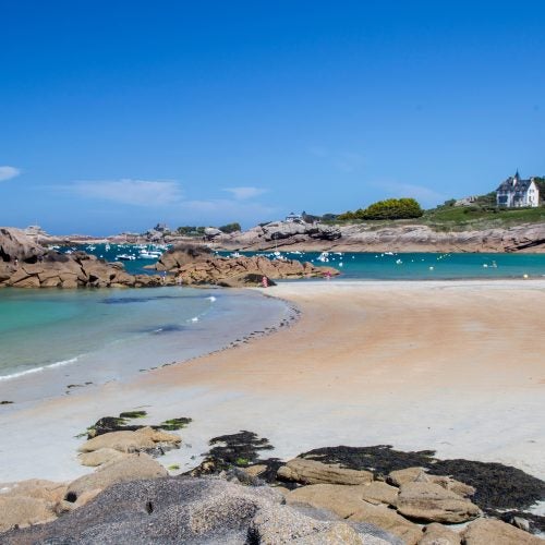 Brittany beach relax vacation blue sky