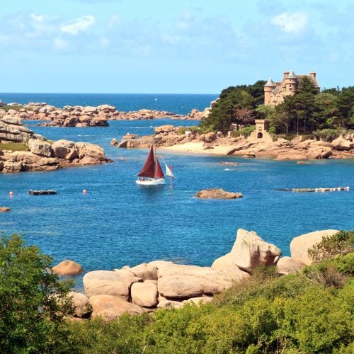 Brittany coast boat