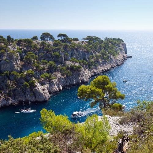 Cote d'azur nature landscape sailing charter