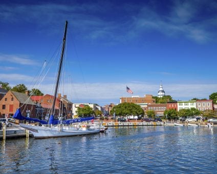 Annapolis sailing yacht charter and village