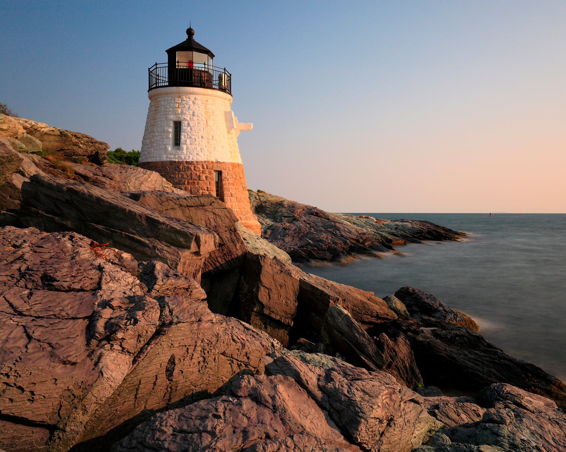 lighthouse sea views sunset