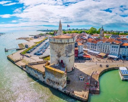 La Rochelle colorful port yacht charter