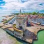 La Rochelle colorful port yacht charter