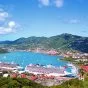 US Virgin Islands bay and beautiful landscape