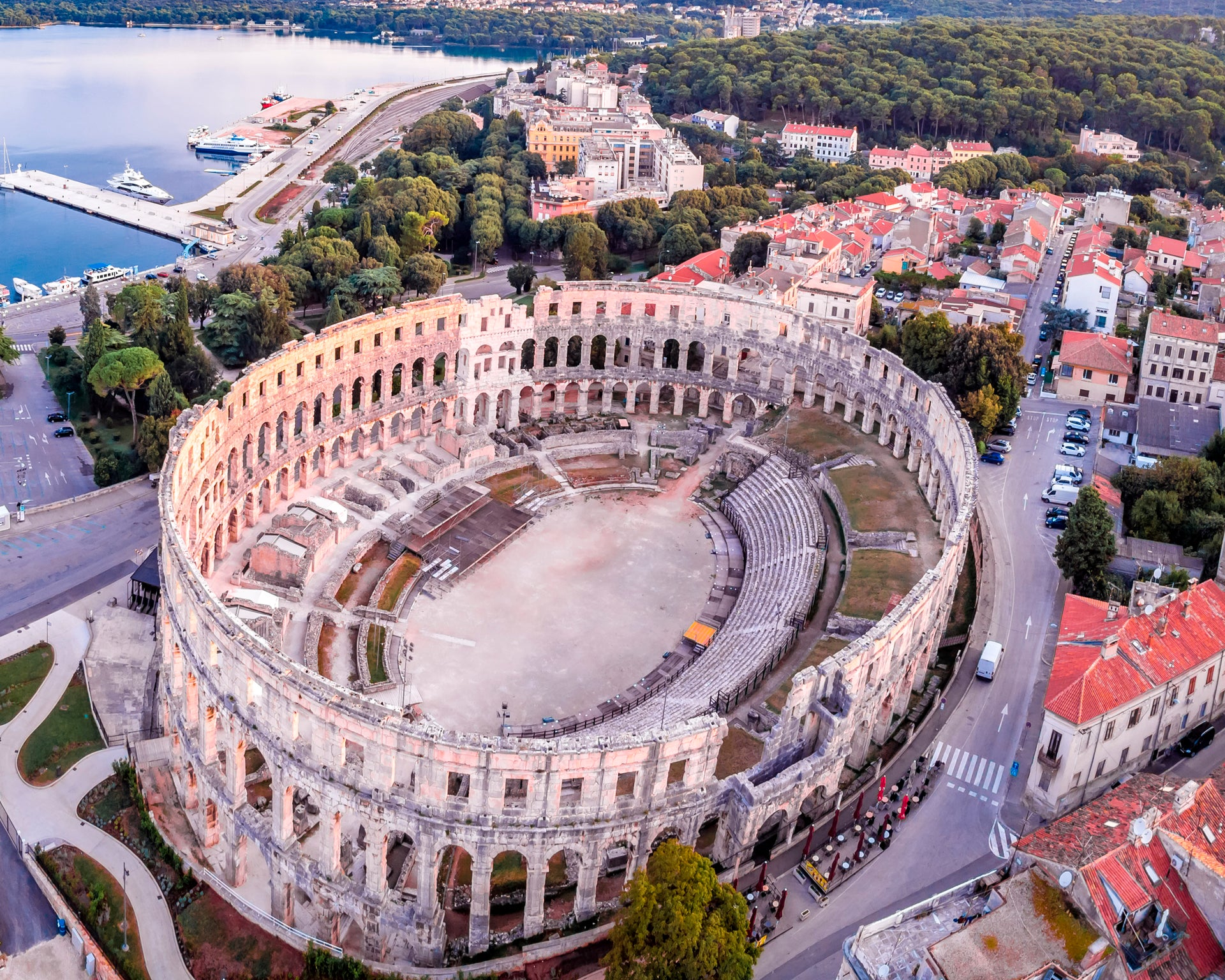 Pula coliseum ancient architecture