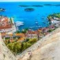 Dubrovnik coast port colorful town