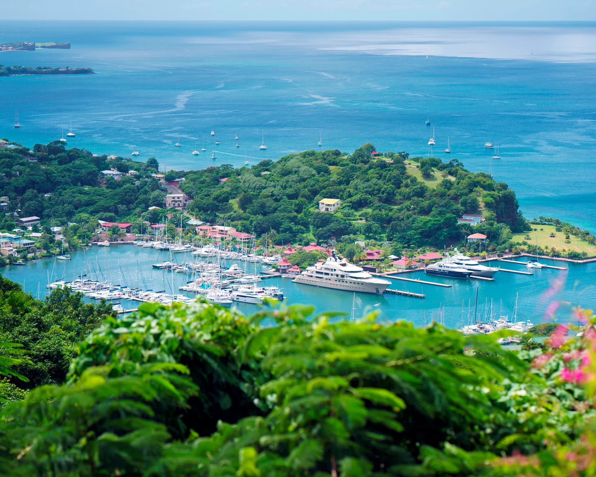 Grenada coast colorful nature yacht charter
