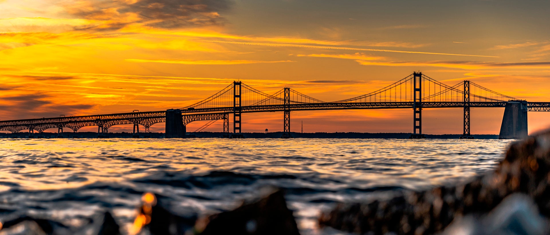 Annapolis bridge at sunset