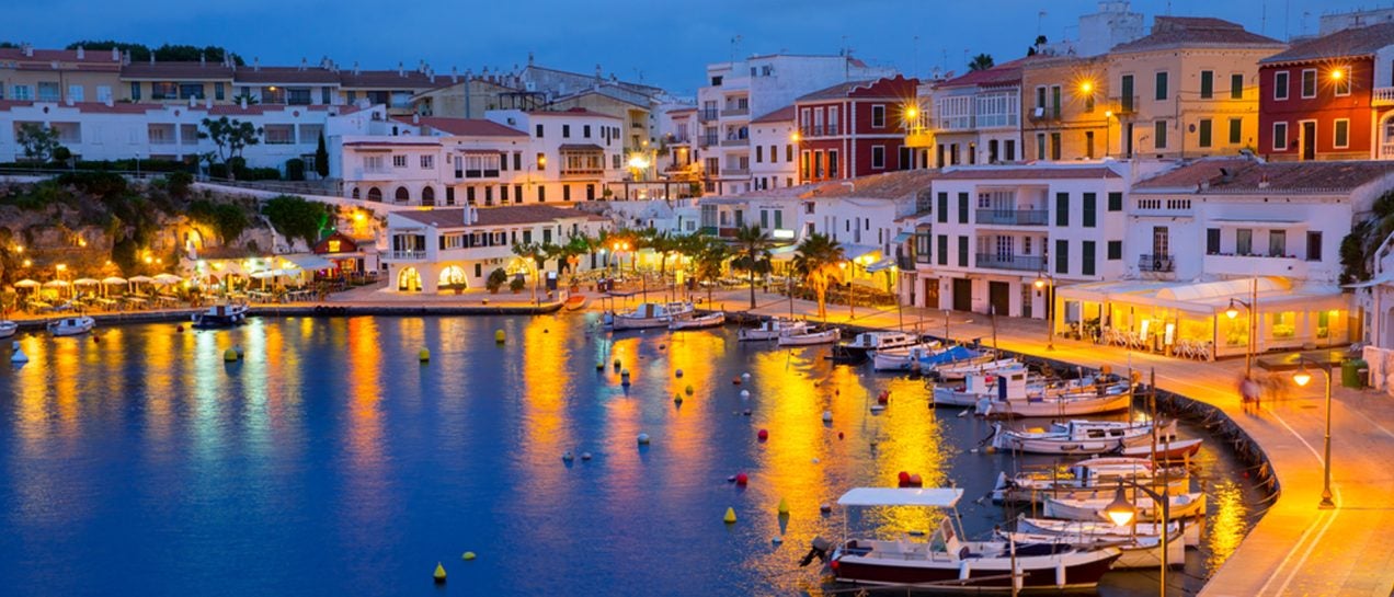 Balearic islands night life port sailboats charter