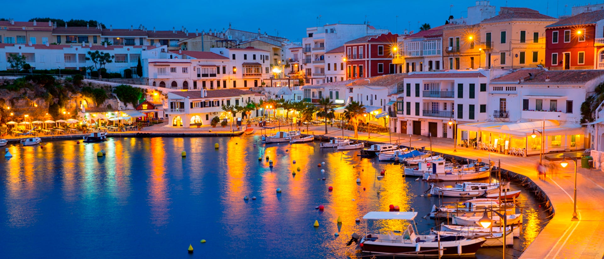 Balearic islands night life port sailboats charter