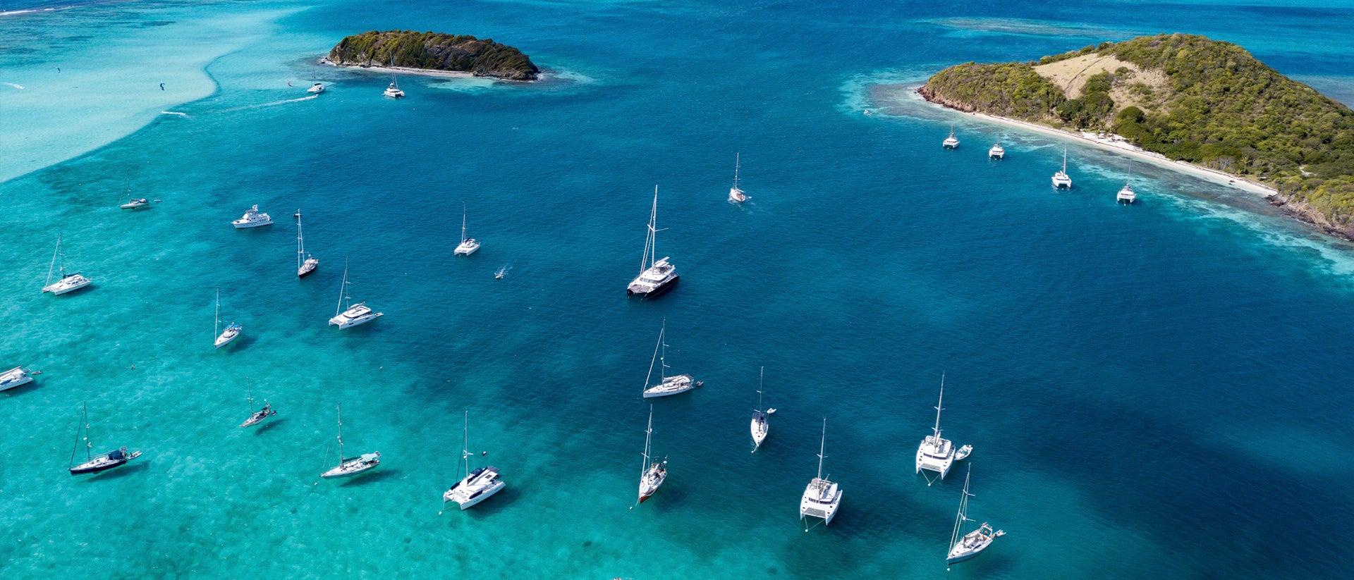 Guadaloupe blue ocean sailing catamaran yacht charter