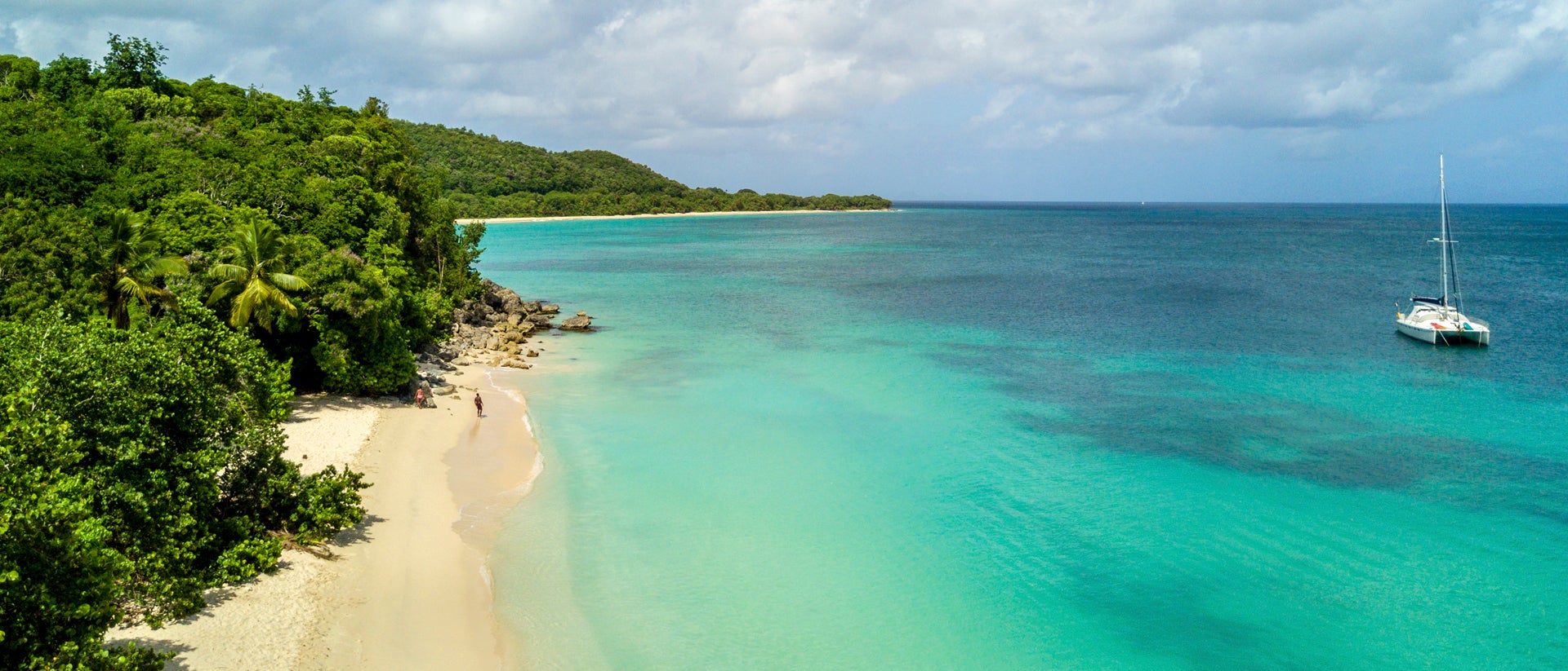 Guadeloupe crystal water beach vacation