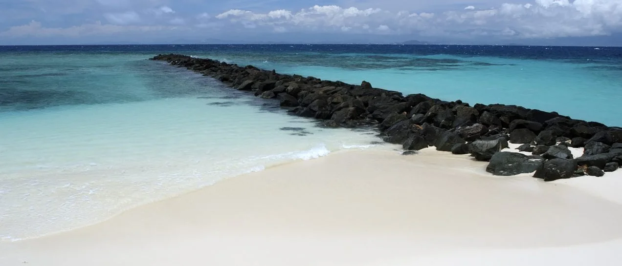 New Caledonia beach crystalline waters