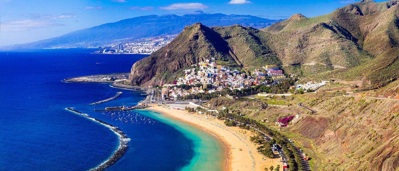 Tenerife long beach nature sailboat