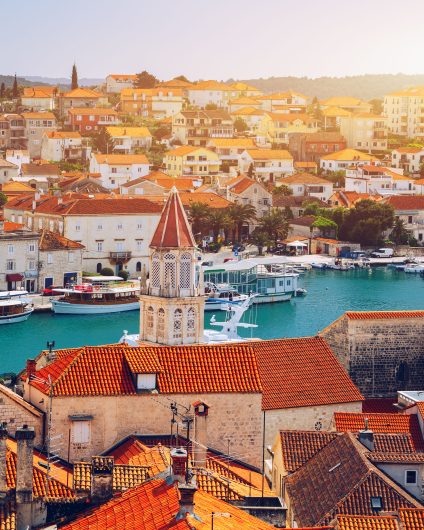 Trogir coast sailing charter crystal water