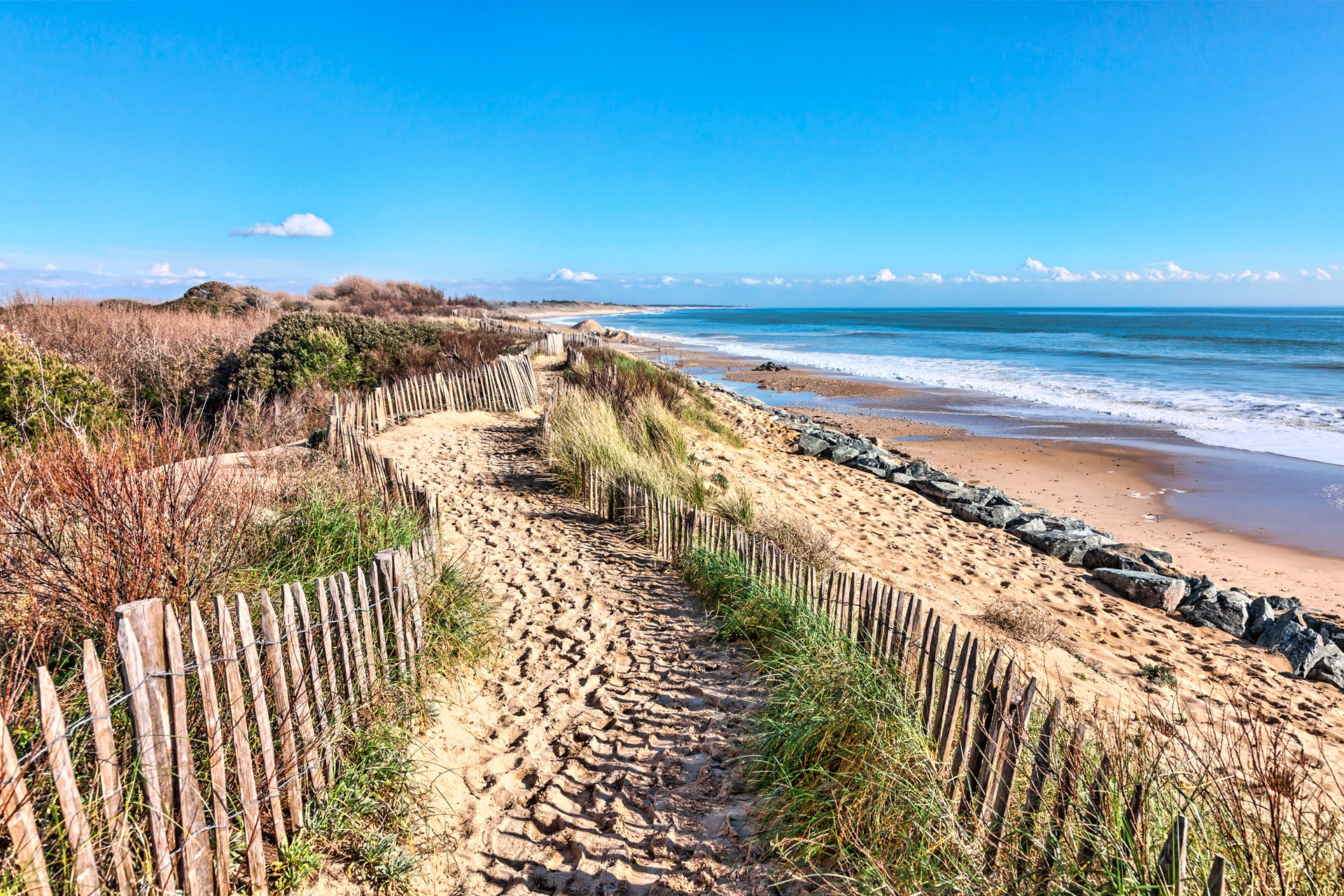 Bretagne mer plage de sable vacances