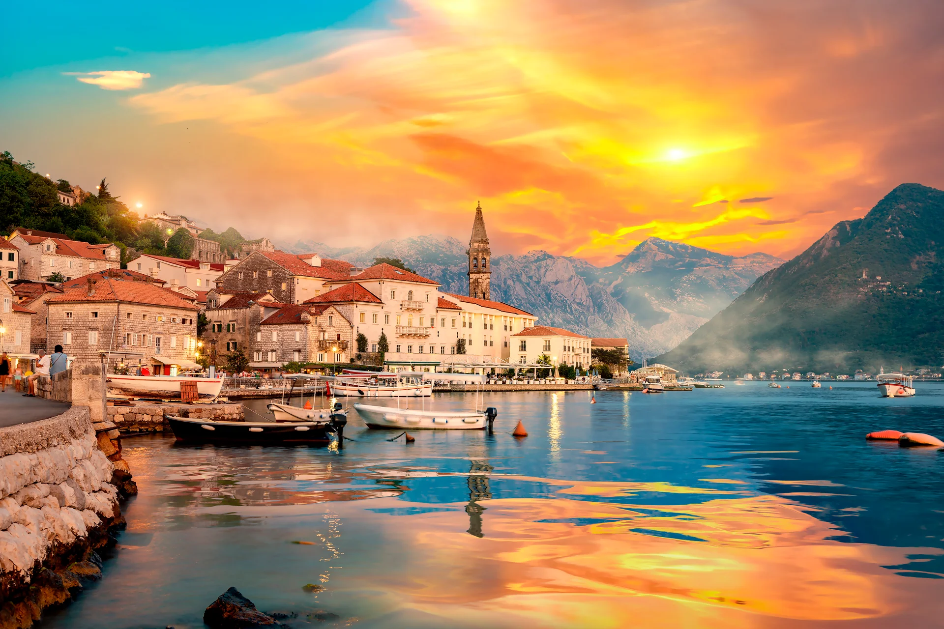 Montenegro zonsondergang