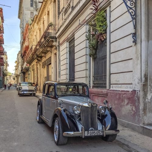 Cuba local streets old town tourism