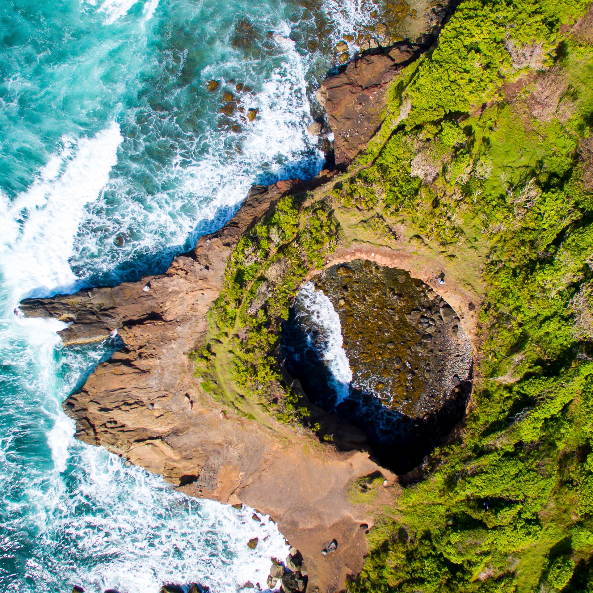 Grenada coast cliff natural landscape