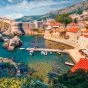 Walled croatian bay and yachts charters