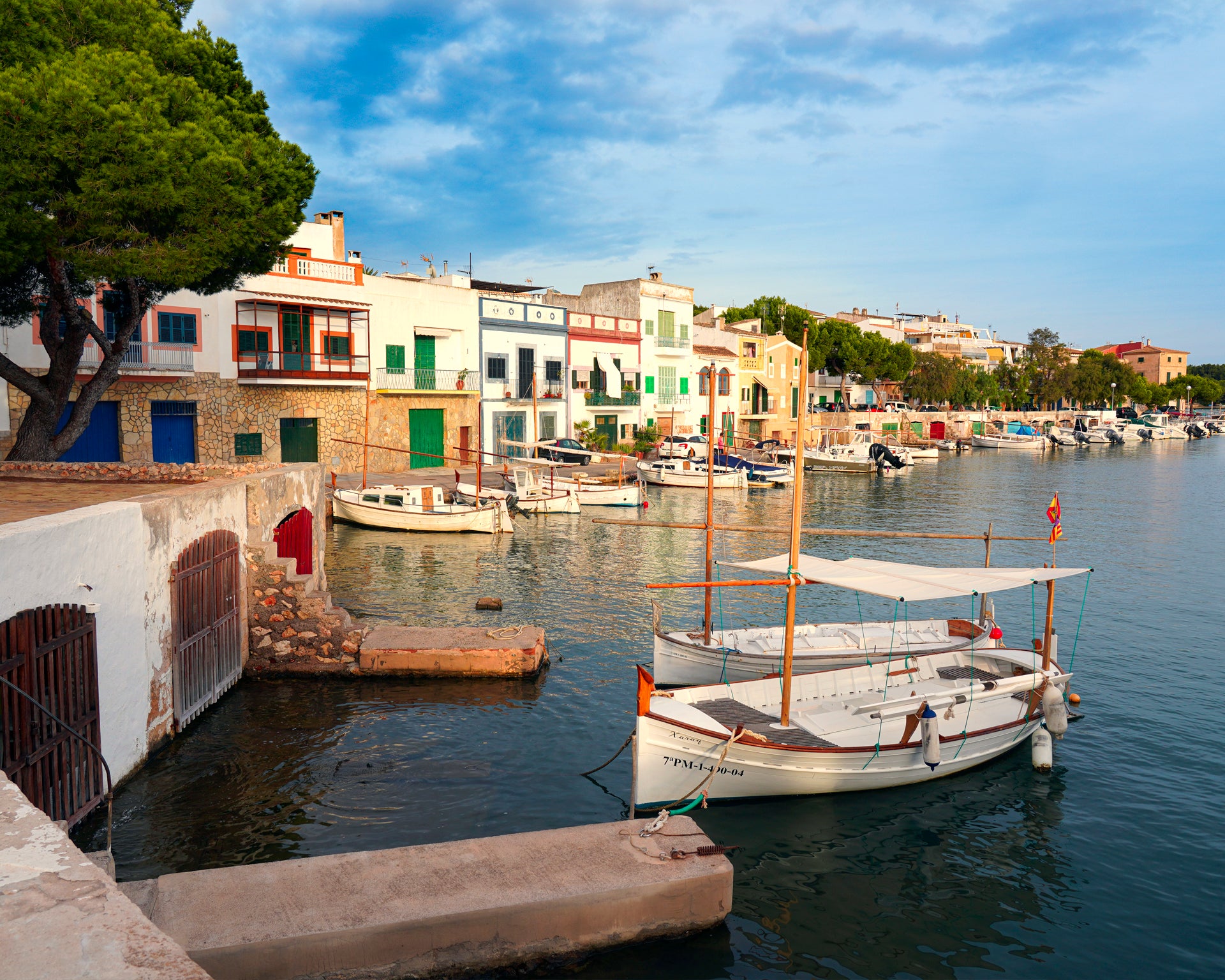 Spanish marina and port boats