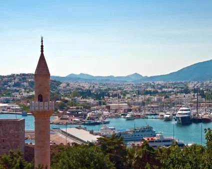 Turkey colorful port landscape