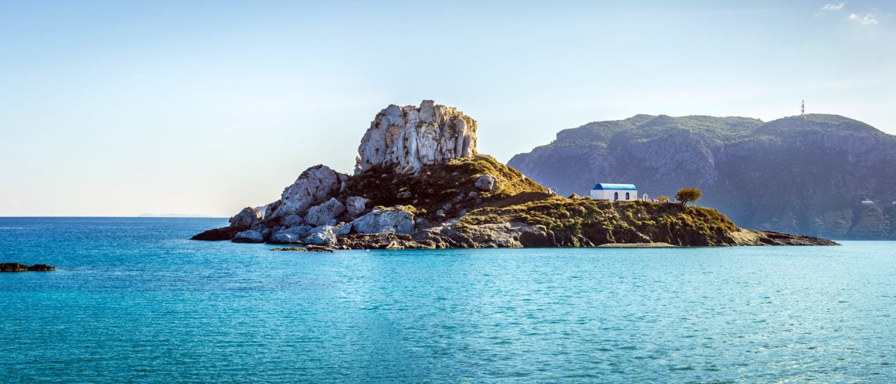 Kos blue waters natural landscape