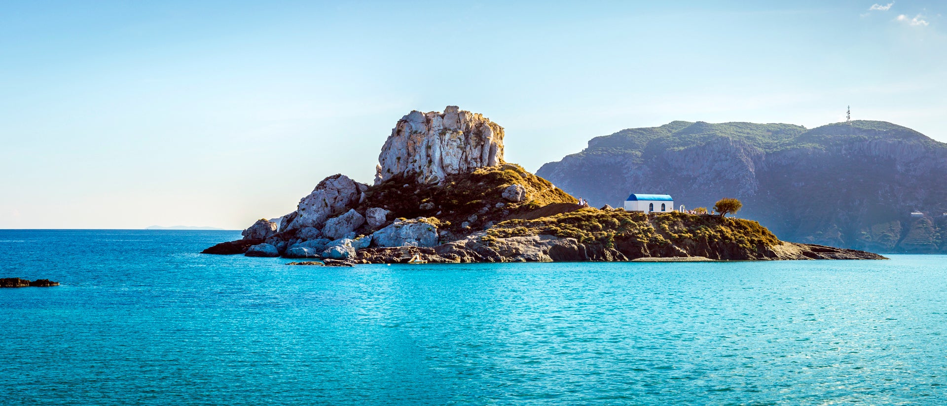 Kos blue waters natural landscape