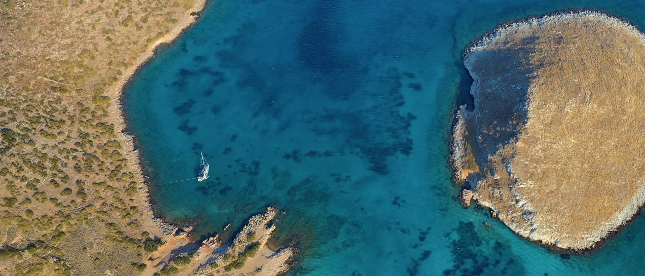 Kos blue bay landscape