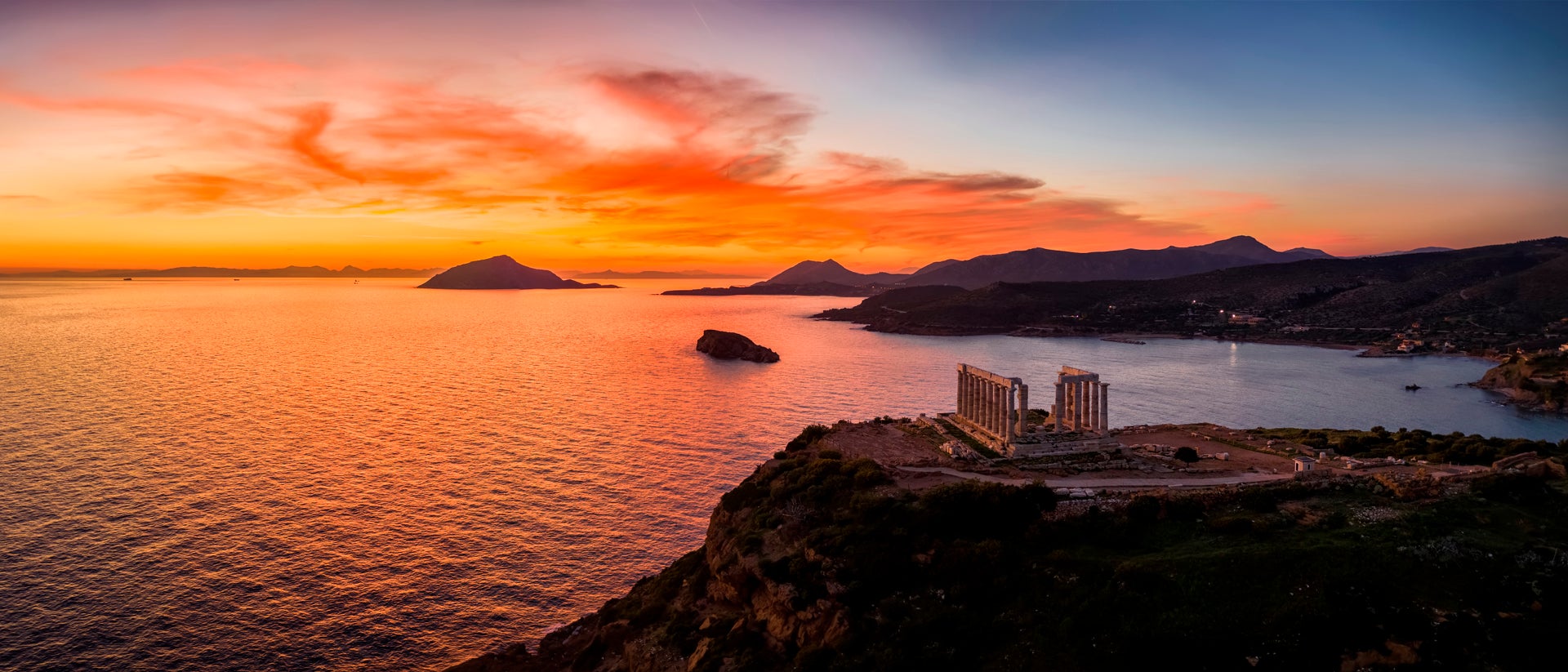 Lavrion ocean sunset beautiful coast