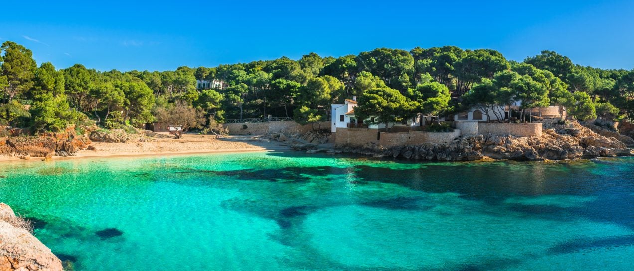 Mediterranean coast crystal waters