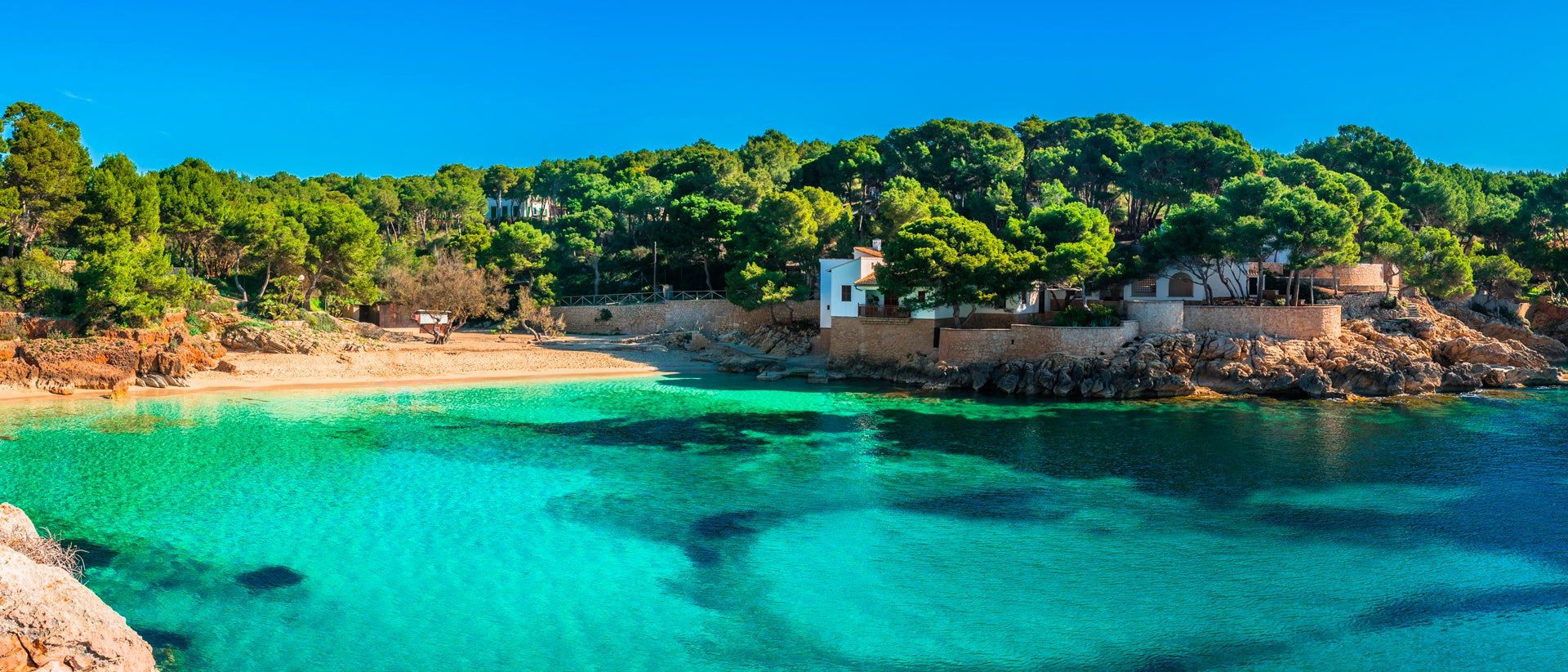 Mediterranean coast crystal waters