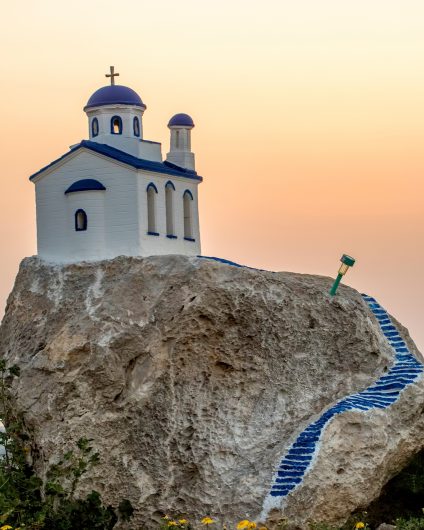 Kos church sunset landscape sailing charter