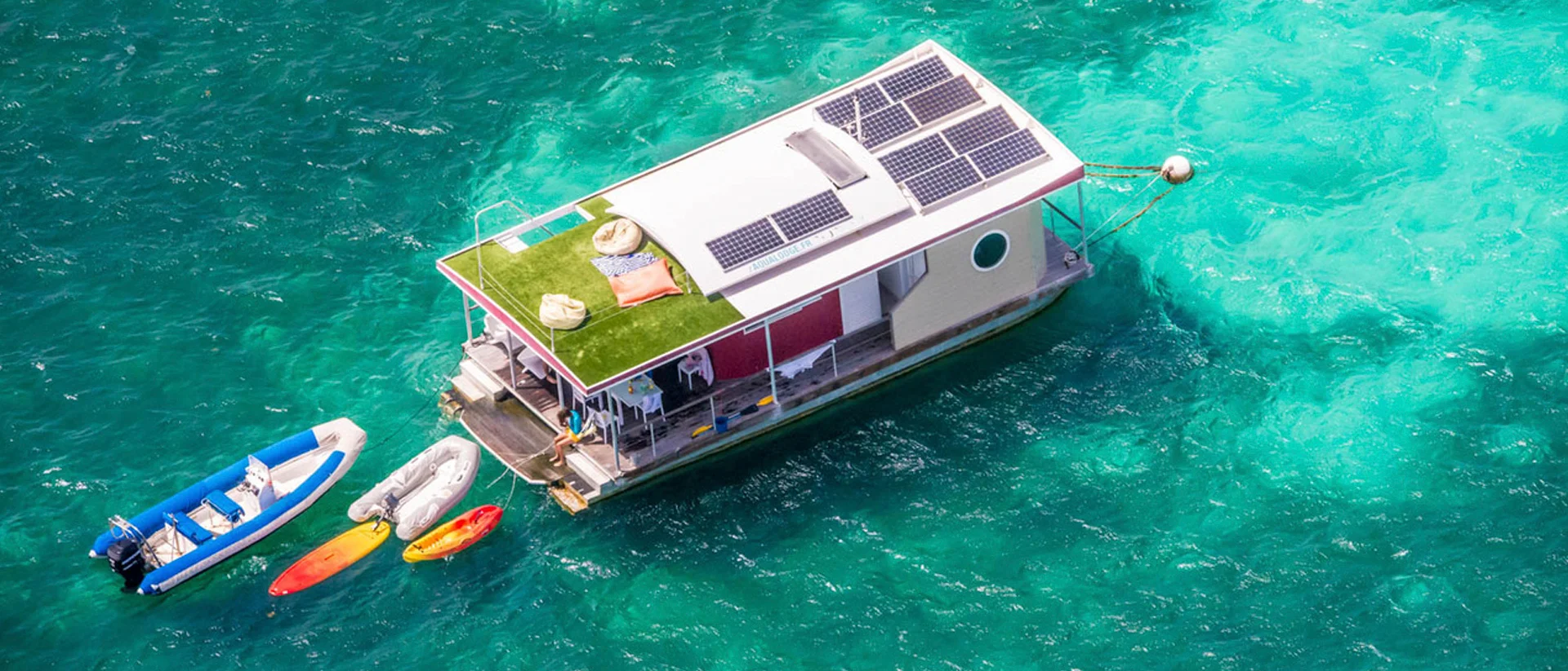 Floating villa aqualodge yacht charter