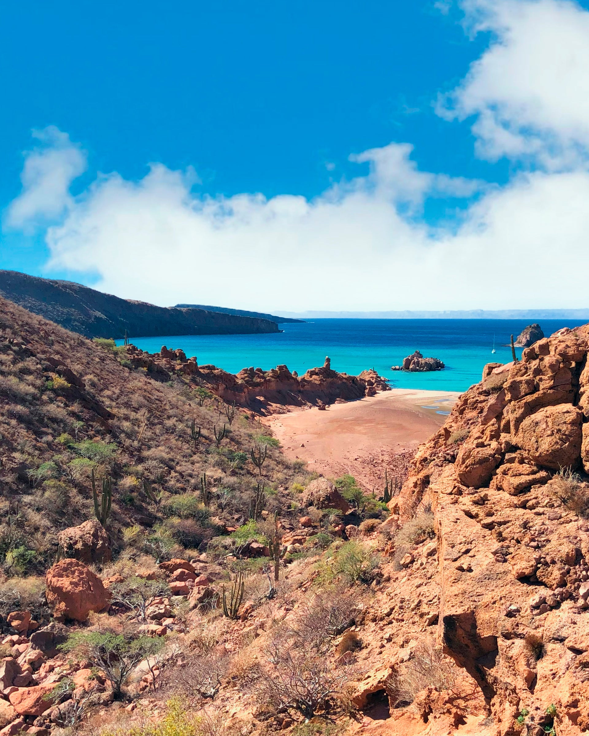 Bellissima baia nel mare di Cortez