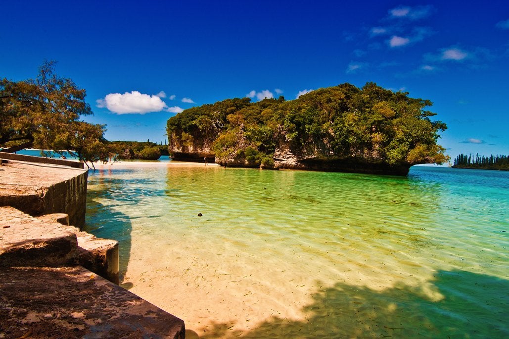 New Caledonia rock islands off the coast