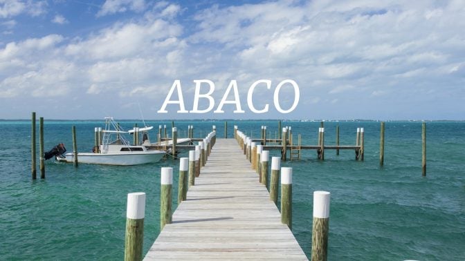 boat docked in abaco