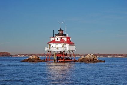 thomas point shoal lighthouse near annapolis
