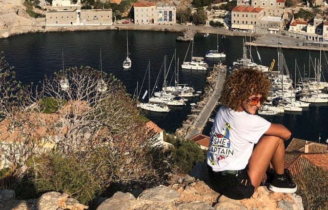 Anna Mourou in Hydra