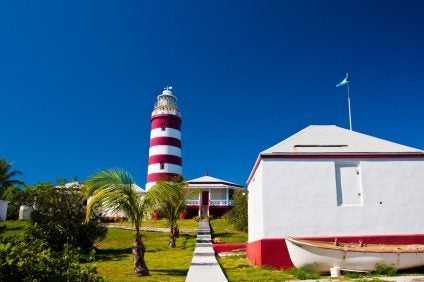 Lighthouse of Elbow Cay in Abaco Bahamas