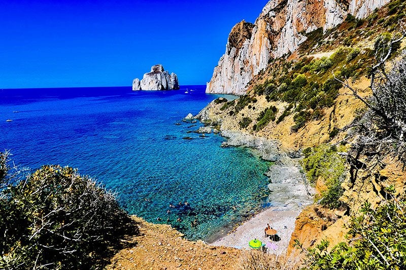 scenic Mediterranean snorkeling spot