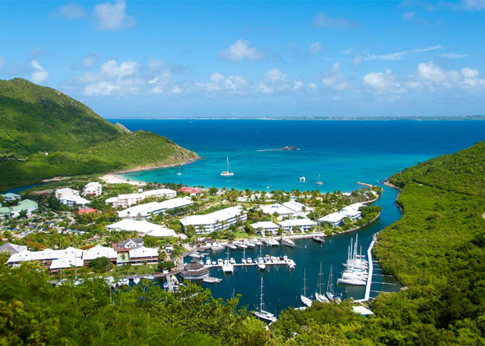 Start your sail from beautiful Anse Marcel