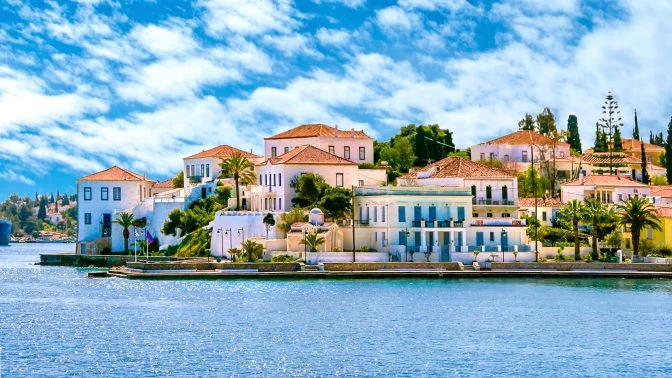 spetes neoclassical waterfront architecture among greece places to see