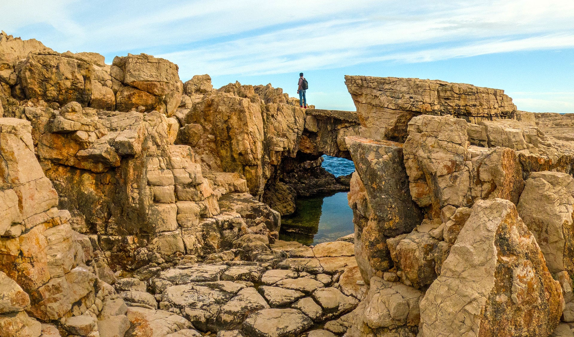 Rock cliffs of Lokrum Island