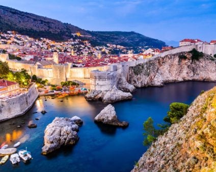 Dubrovnik scenic evening shot top photo spot.