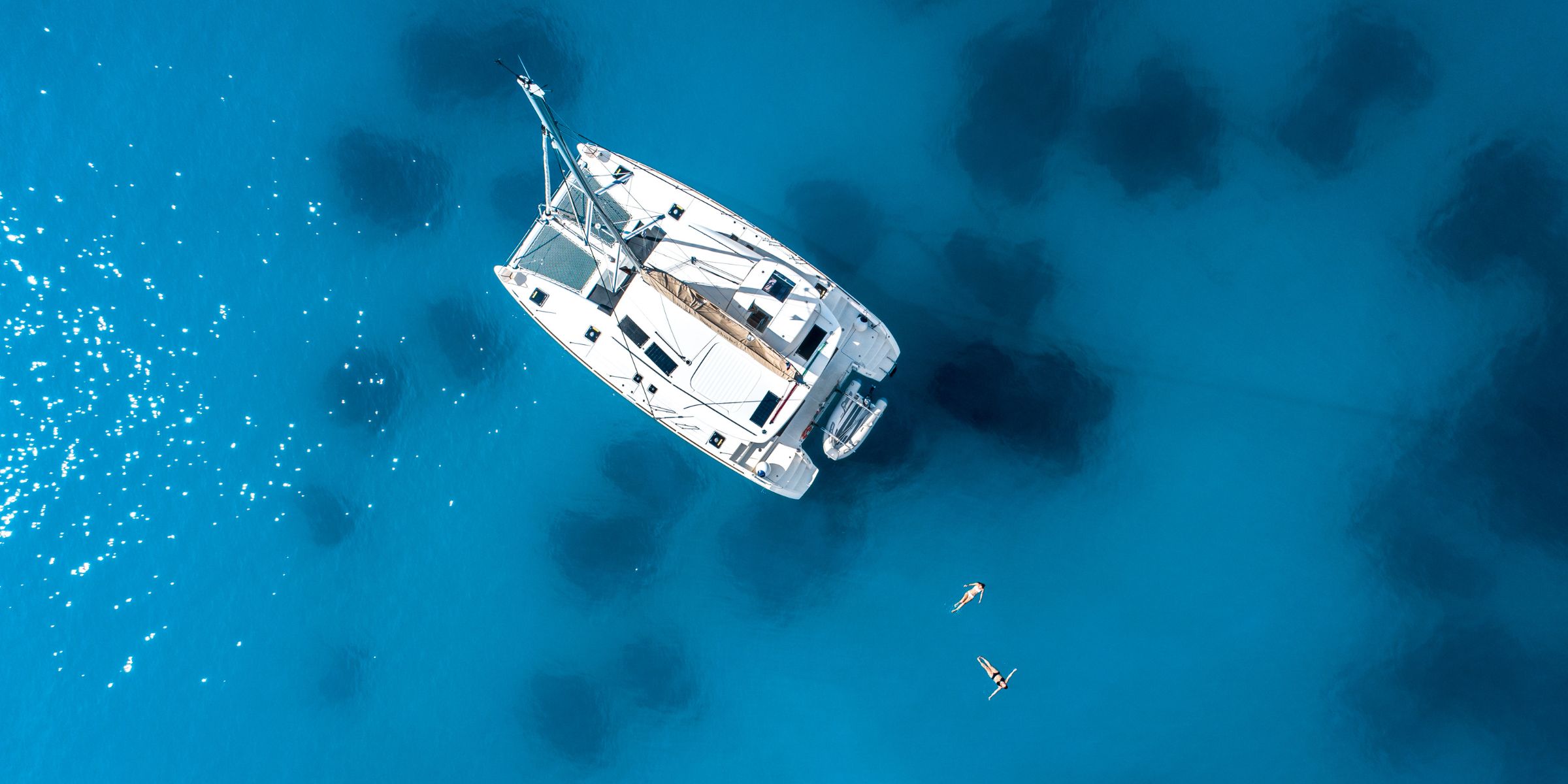 Greece Anchored Yacht