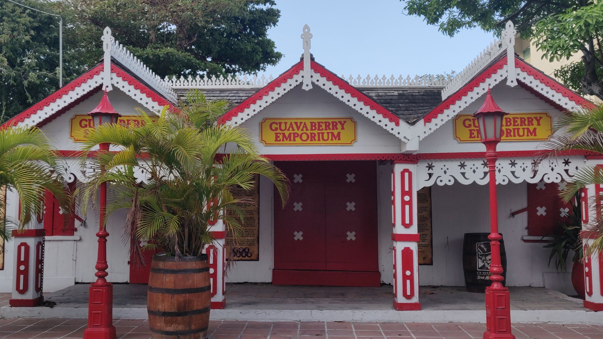 Guavaberry rum factory in St. Martin at Christmas