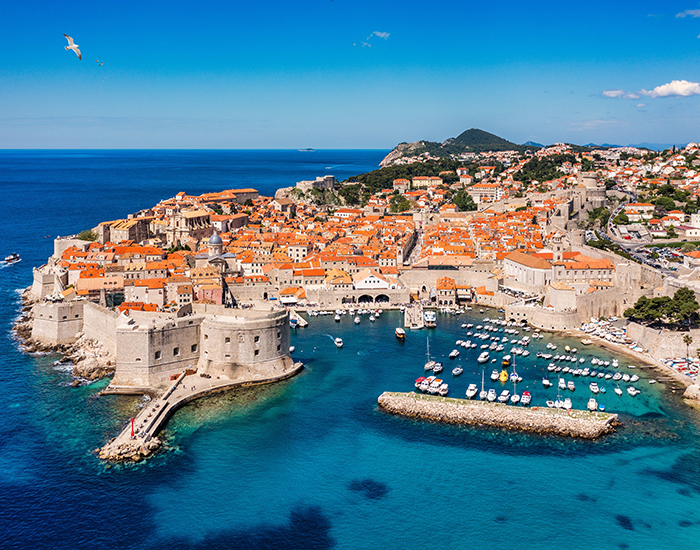 The,Aerial,View,Of,Dubrovnik,,A,City,In,Southern,Croatia