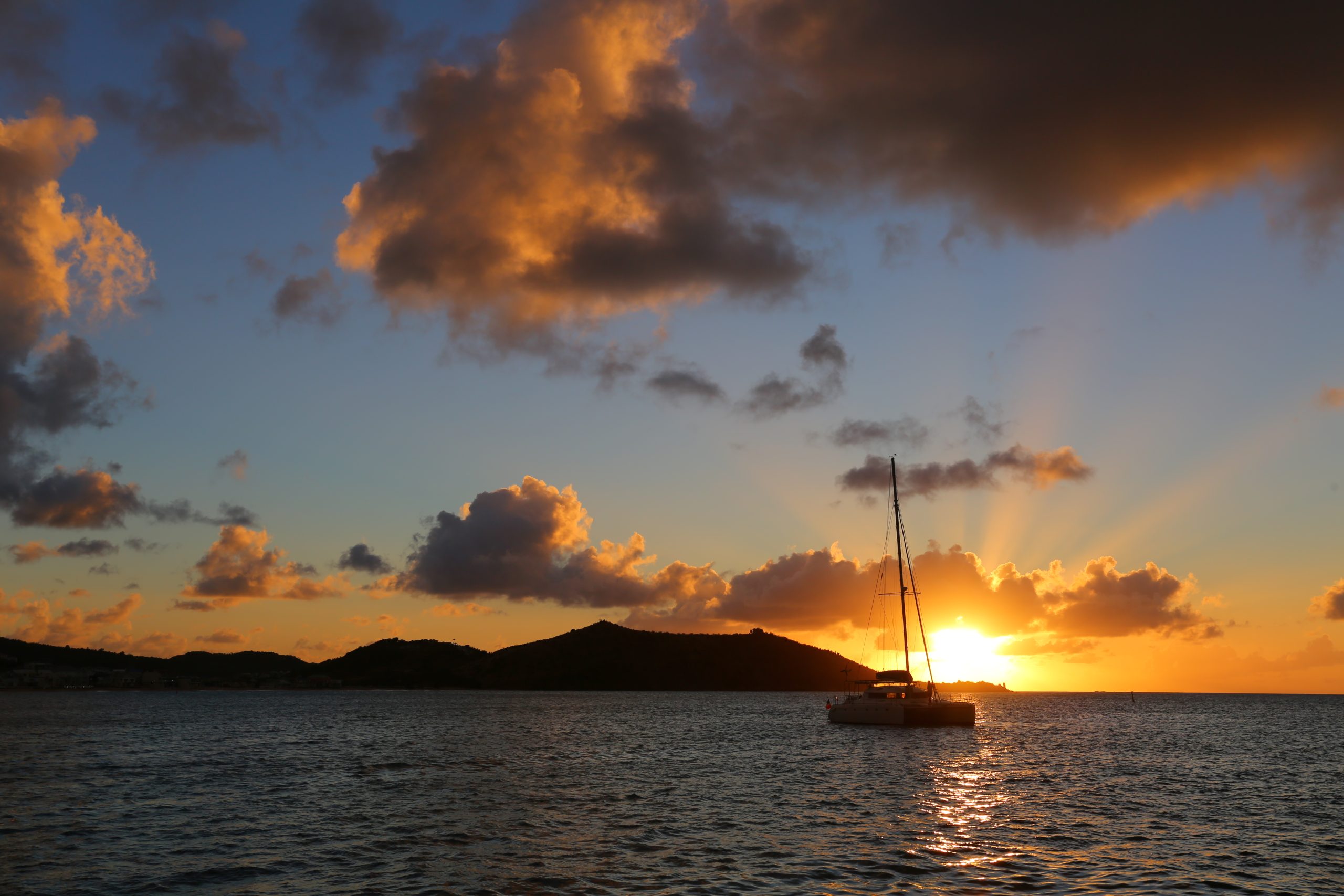 Sunset in the Caribbean